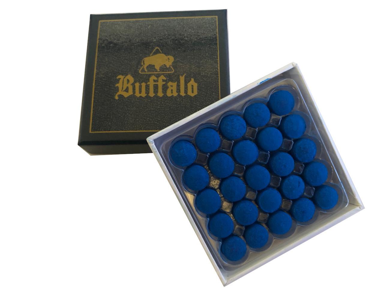 Sola de Couro Profissional 11 mm para Taco de Bilhar 3 Peças Buffalo Azul